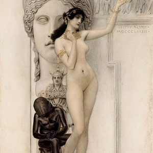 Gustav Klimt Heykel Alegorisi Allegory of Sculpture Kanvas Tablo