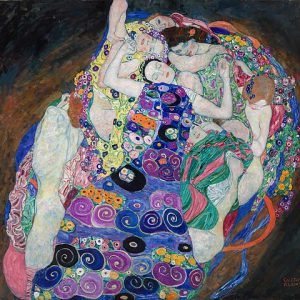 Gustav Klimt Bakire The Maiden Kanvas Tablo