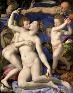 Agnolo Bronzino Venüs'ün Zafer Allegorisi Kanvas Tablo