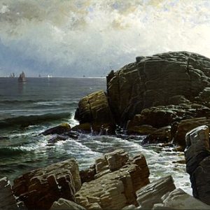 Alfred Thompson Bricher Castle Kayası Marblehead Kanvas Tablo