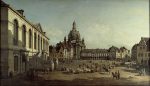 Antonio Canaletto Neumarkt Dresden Manzarası Kanvas Tablo
