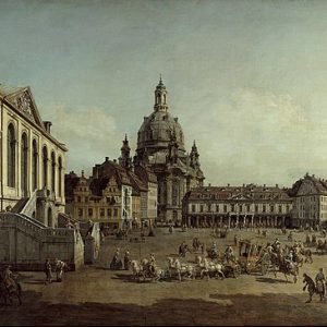 Antonio Canaletto Neumarkt Dresden Manzarası Kanvas Tablo