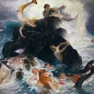 Arnold Böcklin Nereidlerin Oyunu Kanvas Tablo