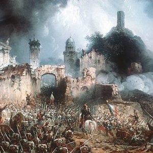 Carlo Bossoli Solferino Savaşı Kanvas Tablo