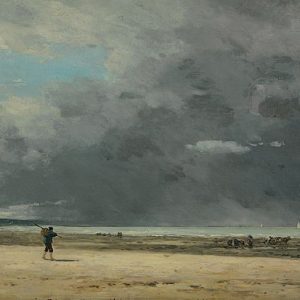 Eugene Boudin Deauville Çekilen Deniz Kanvas Tablo
