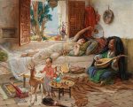 Frederick Arthur Bridgman Cezayir'de Öğleden Sonra Kanvas Tablo