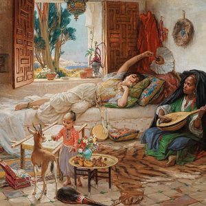 Frederick Arthur Bridgman Cezayir'de Öğleden Sonra Kanvas Tablo