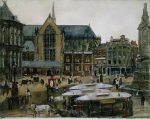 George Hendrik Breitner Amsterdam Katedrali Kanvas Tablo