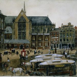 George Hendrik Breitner Amsterdam Katedrali Kanvas Tablo