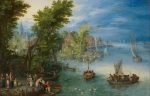 Jan Brueghel the Elder Nehir Manzarası Kanvas Tablo
