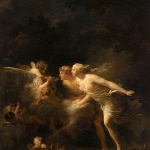 Jean Honore Fragonard Aşk Çeşmesi Kanvas Tablo