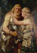 Johannes Gehrts Armin Thusnelda'ya Veda Ediyor Kanvas Tablo