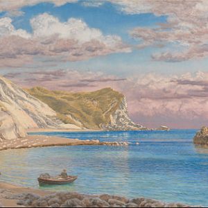 John Brett Man of War Kayalıkları Dorset Kıyısı Kanvas Tablo