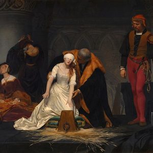 Paul Delaroche Lady Jane Grey'in İnfazı Kanvas Tablo