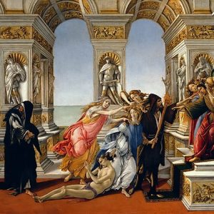 Sandro Botticelli Apelles'e İftira Kanvas Tablo