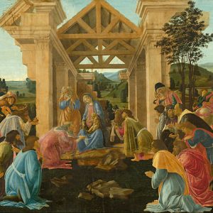 Sandro Botticelli Kahinlerin Tapınışı Kanvas Tablo