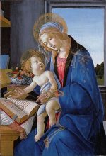 Sandro Botticelli Kitabın Meryem Anası Kanvas Tablo