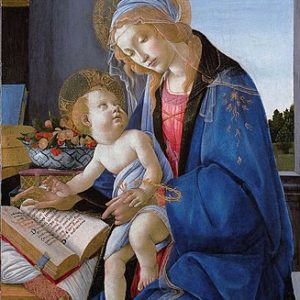 Sandro Botticelli Kitabın Meryem Anası Kanvas Tablo