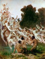 William Adolphe Bouguereau Dağ Perileri Kanvas Tablo