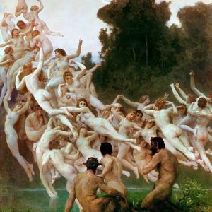 William Adolphe Bouguereau Dağ Perileri Kanvas Tablo