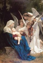 William Adolphe Bouguereau Meleklerin Şarkısı Kanvas Tablo