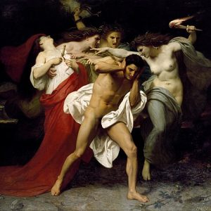 William Adolphe Bouguereau Orestes Öfkeliler Tarafından Takip Edilirken Kanvas Tablo