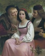 William Adolphe Bouguereau Zenginlik ve Aşk Arasında Kanvas Tablo
