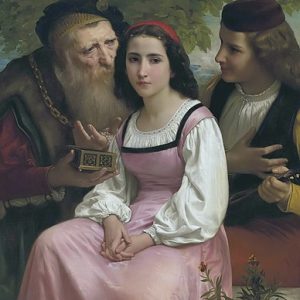 William Adolphe Bouguereau Zenginlik ve Aşk Arasında Kanvas Tablo