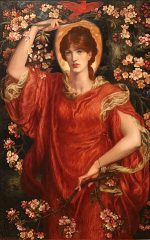 Dante Gabriel Rossetti A Vision of Fiammetta Kanvas Tablo