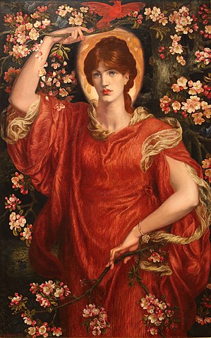 Dante Gabriel Rossetti A Vision of Fiammetta Kanvas Tablo