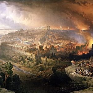 David Roberts The Siege and Destruction of Jerusalem Kanvas Tablo