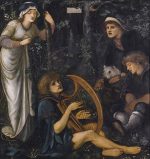 Edward Burne Jones Sör Tristram'ın Çılgınlığı Kanvas Tablo