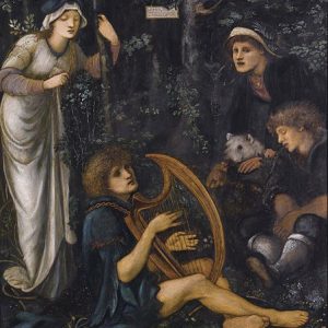 Edward Burne Jones Sör Tristram'ın Çılgınlığı Kanvas Tablo