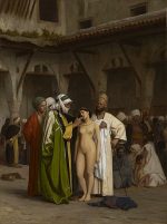 Jean Leon Gerome Köle Pazarı Kanvas Tablo