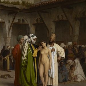 Jean Leon Gerome Köle Pazarı Kanvas Tablo