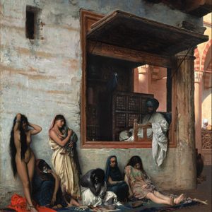 Jean Leon Gerome Köle Pazarı Kanvas Tablo