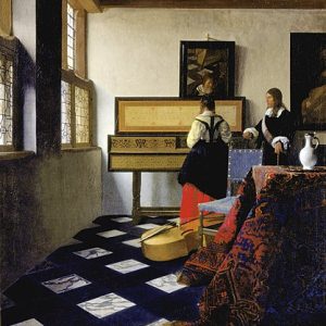 Johannes Vermeer Müzik Dersi Kanvas Tablo