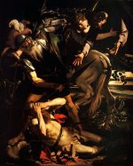 Michelangelo Caravaggio Aziz Paul'un Hristiyan Oluşu Kanvas Tablo