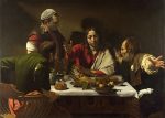 Michelangelo Caravaggio Emmaus'ta Son Akşam Yemeği Kanvas Tablo