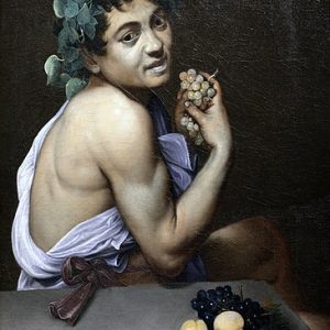 Michelangelo Caravaggio Hasta Genç Bacchus Kanvas Tablo