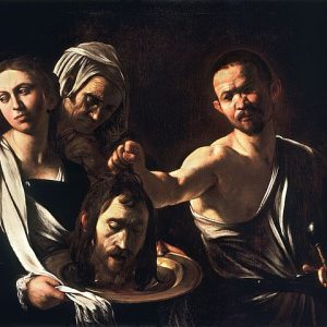 Michelangelo Caravaggio Salome Vaftizci Yahya'nın Başını Alırken Kanvas Tablo