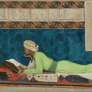 Osman Hamdi Bey Okuyan Genç Emir Kanvas Tablo