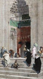 Osman Hamdi Bey Yeşil Cami Önü Kanvas Tablo