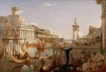 Thomas Cole The Consummation of Empire Kanvas Tablo