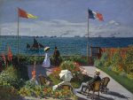 Claude Monet Sainte-Adresse'deki Bahçe Kanvas Tablo