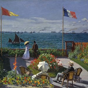 Claude Monet Sainte-Adresse'deki Bahçe Kanvas Tablo