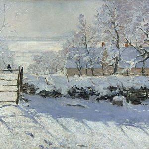 Claude Monet Saksağan Kanvas Tablo