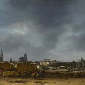 Egbert van der Poel 1654 Patlamasından Sonra Delft Kanvas Tablo