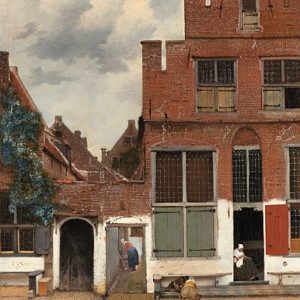 Johannes Vermeer Küçük Sokak Olarak Bilinen Delft'teki Evler Kanvas Tablo