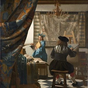 Johannes Vermeer Resim Sanatı Kanvas Tablo